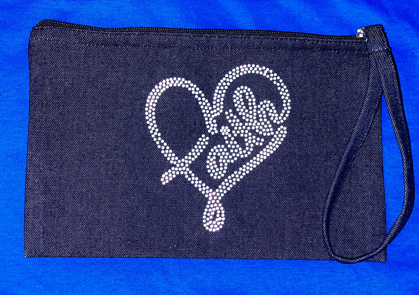 Denin Faith Wristlet