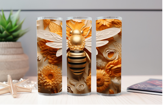 Golden Bumble Bee 20oz Tumbler